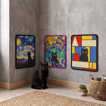 🐱 Decorative Wall Art Cat Scratcher – Stylish 2-in-1 Cat Scratch Board