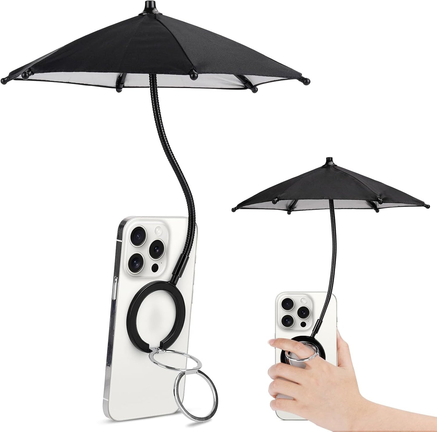 Magnetic Umbrella Phone Stand – Sun Shade & Ring Holder