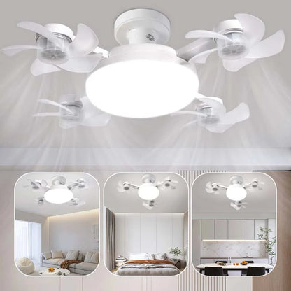 🌀New E27 Socket Ceiling Fan Light – 2‐in‐1 Silent LED Fan with Remote Control, Energy‐Saving Cooling & Lighting Combo for Home Bedroom