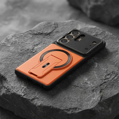 TYIIPLUS™ Magnetic Kickstand Phone Case for Samsung Galaxy S Series – Shockproof Slim Case with Camera Lens Protection & Hidden Stand