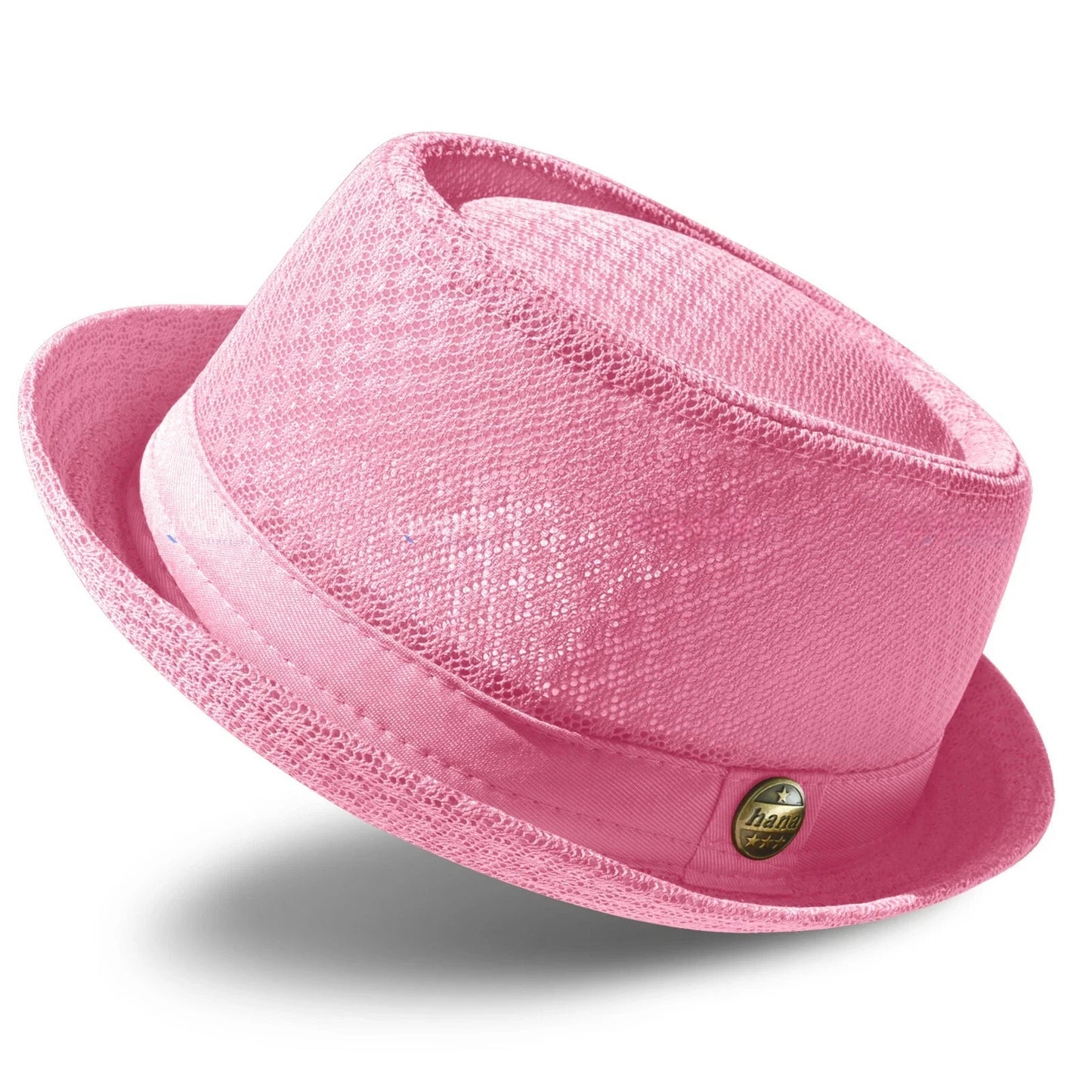 Summer Breathable Mesh Pork Pie Hat