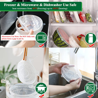 Reusable Silicone Stretch Lids