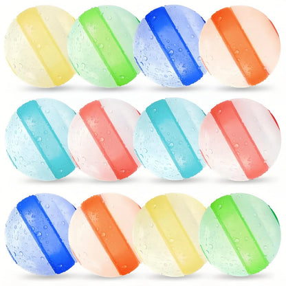 TyiiPlus Reusable Water Balloons, Non-magnetic, Quick Fill, Self-seal, Soft Silicone