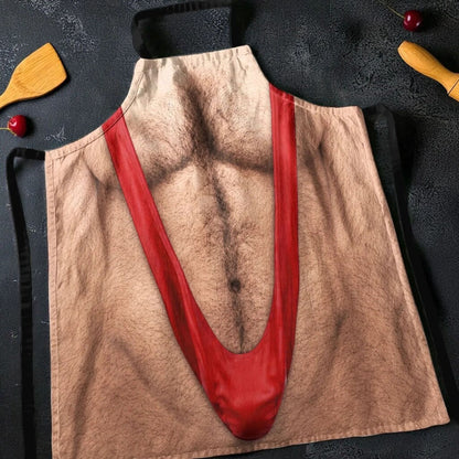 Steal the Show at Every BBQ! 😂 Funny 3D Hairy Chest Apron