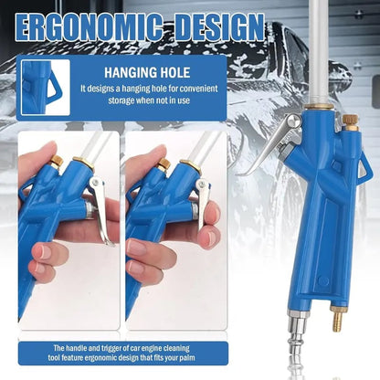 Heavy-Duty Pneumatic Air Blow Gun – High-Pressure Metal Cleaning Gun with 1m Hose for Automotive & Workshop Use