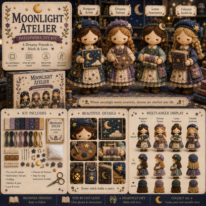 🧵 Tiny Worlds Collection – Patchwork DIY Kit Series