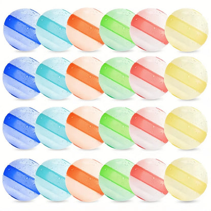 TyiiPlus Reusable Water Balloons, Non-magnetic, Quick Fill, Self-seal, Soft Silicone