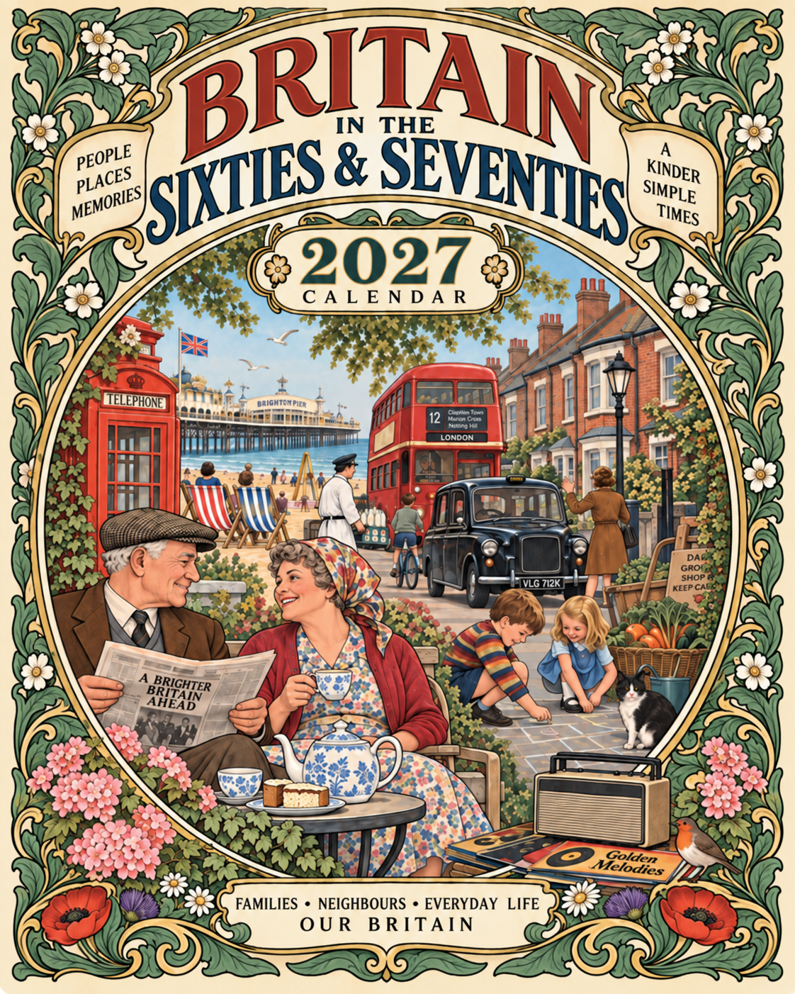 Britain in the Sixties & Seventies – 2027 Wall Calendar——A Year of Familiar Places, Family Moments & Favourite Memories
