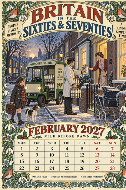 Britain in the Sixties & Seventies – 2027 Wall Calendar——A Year of Familiar Places, Family Moments & Favourite Memories