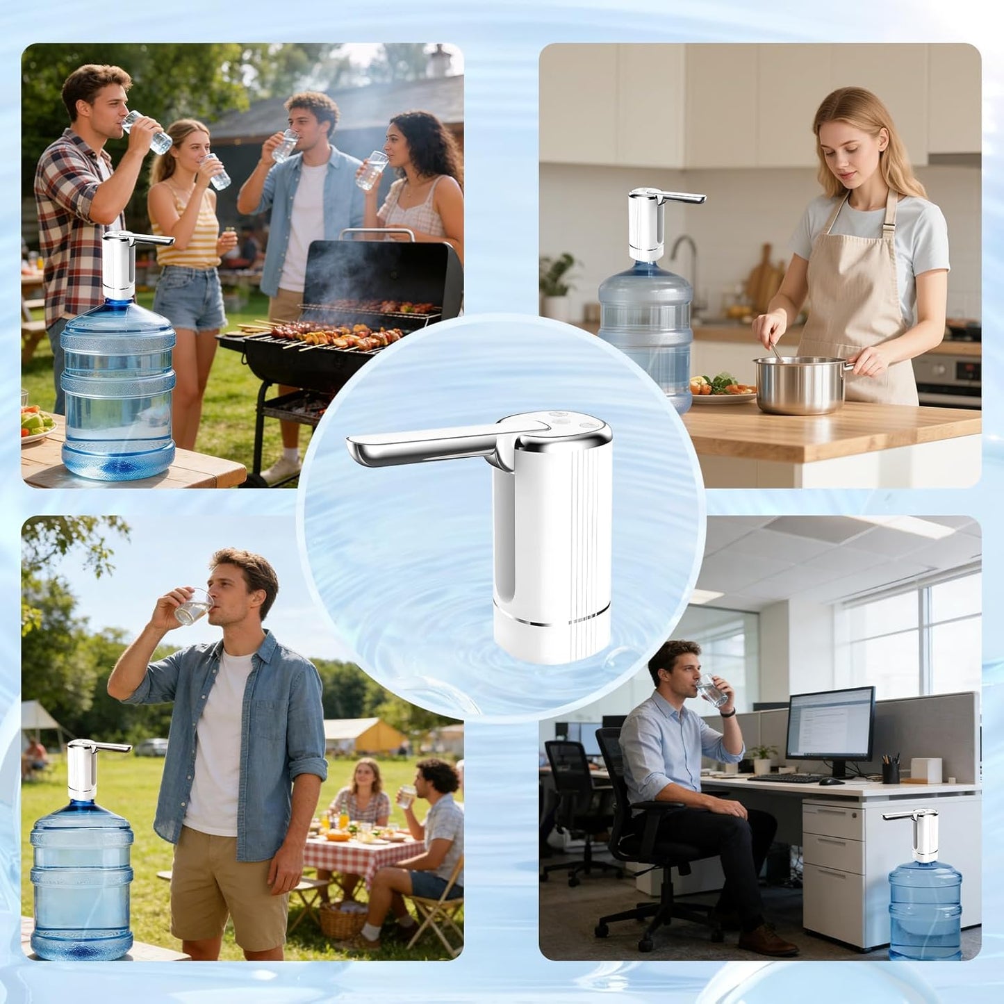 Tyiiplus™ Cordless USB-C Water Bottle Pump
