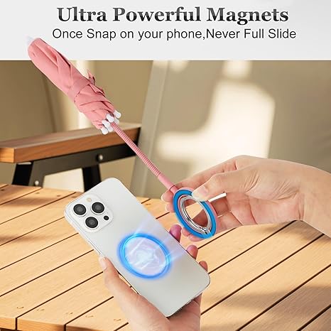 Magnetic Umbrella Phone Stand – Sun Shade & Ring Holder