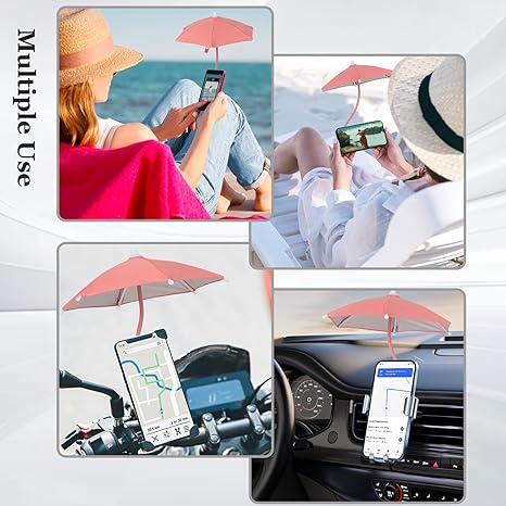Magnetic Umbrella Phone Stand – Sun Shade & Ring Holder