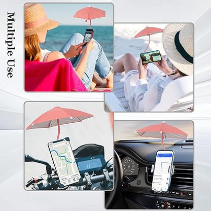 Magnetic Umbrella Phone Stand – Sun Shade & Ring Holder