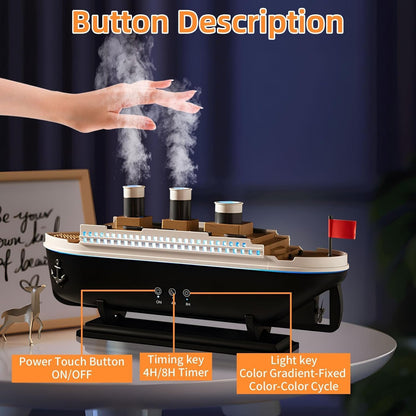 Vintage Ocean Liner Humidifier & Aroma Diffuser
