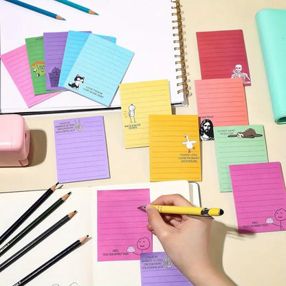 😂 12-Pack Sarcastic Office Sticky Notes – Funny Coworker Memo Pads & Hilarious Desk Gifts