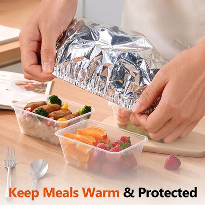 Reusable Foil Food Covers – Airtight Freshness & Bug Protection