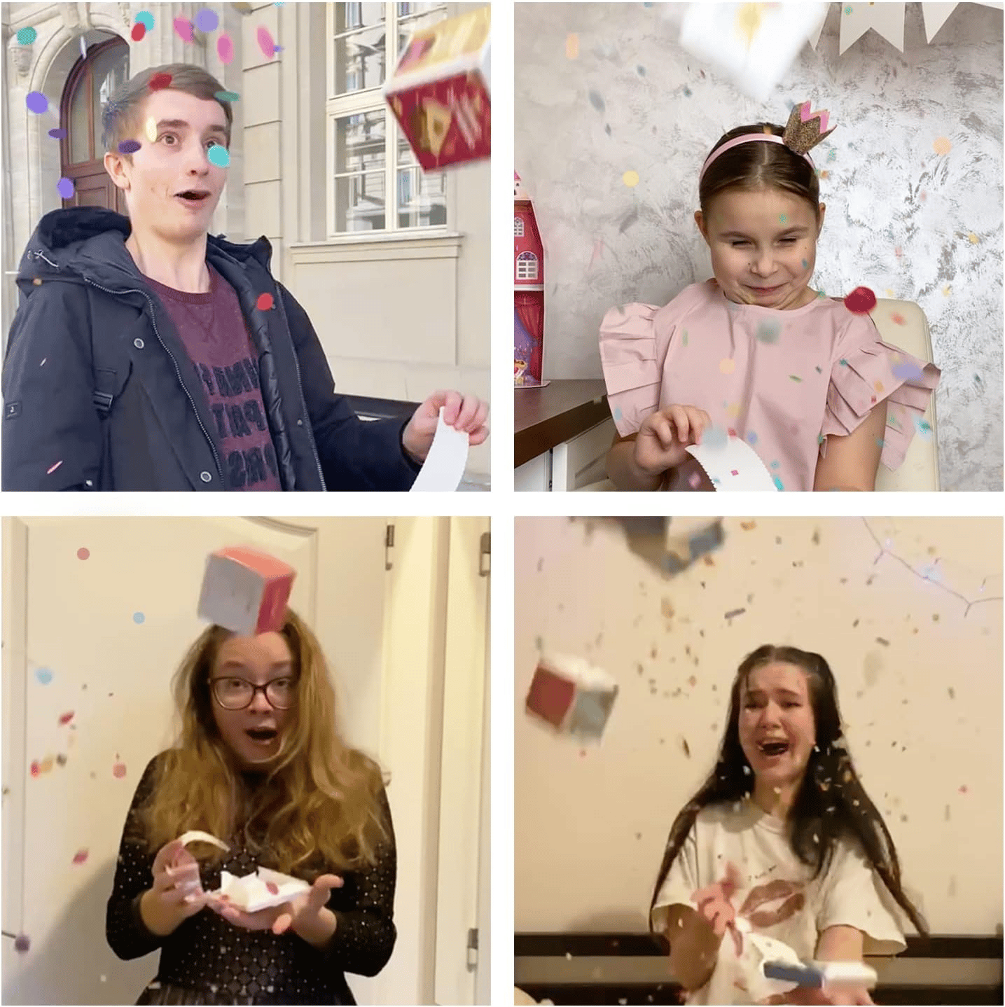 ✨Exploding Confetti Surprise Card – Pop-Up Joy in Every Envelope 🎄✨