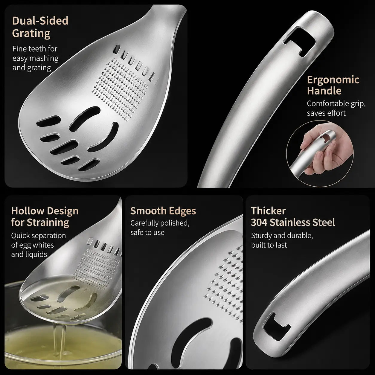 304 Stainless Steel Multi‑Purpose Kitchen Spoon 🥄 - image 7