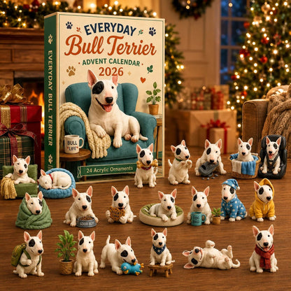 ✨Everyday Bull Terrier Advent Calendar 2026 - 24-Day Festive Countdown