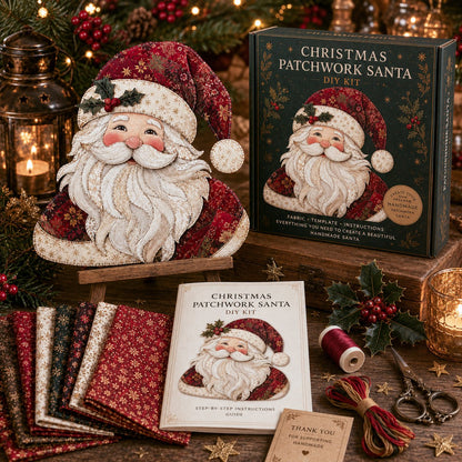 🎄🎅Christmas Patchwork Fabric DIY Decor Kit