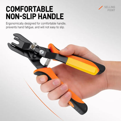 Heavy Duty Push-to-Connect Air Hose Connector Remover Pliers - 1-Hand Tool