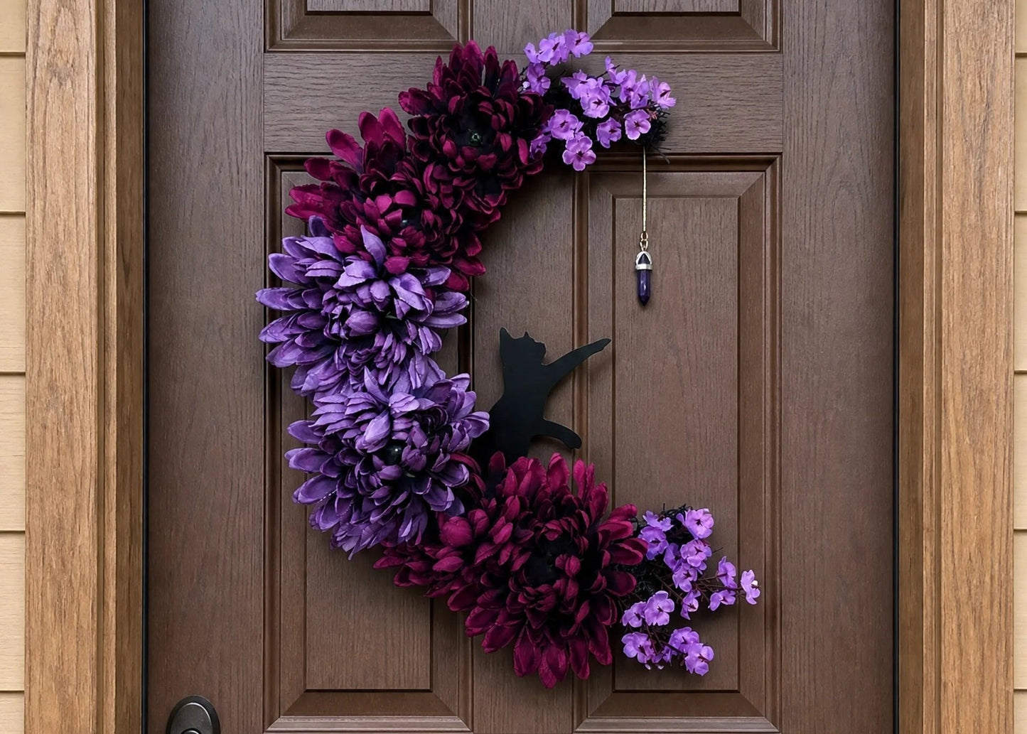 🐈‍⬛🌙Handmade Halloween Cat Wreath