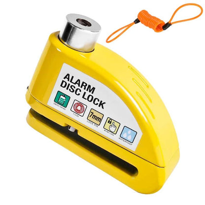 🏍️🔒 Motorcycle/Bicycle Disc Brake Lock with Alarm | Instant Security, Effective Deterrent 🚨