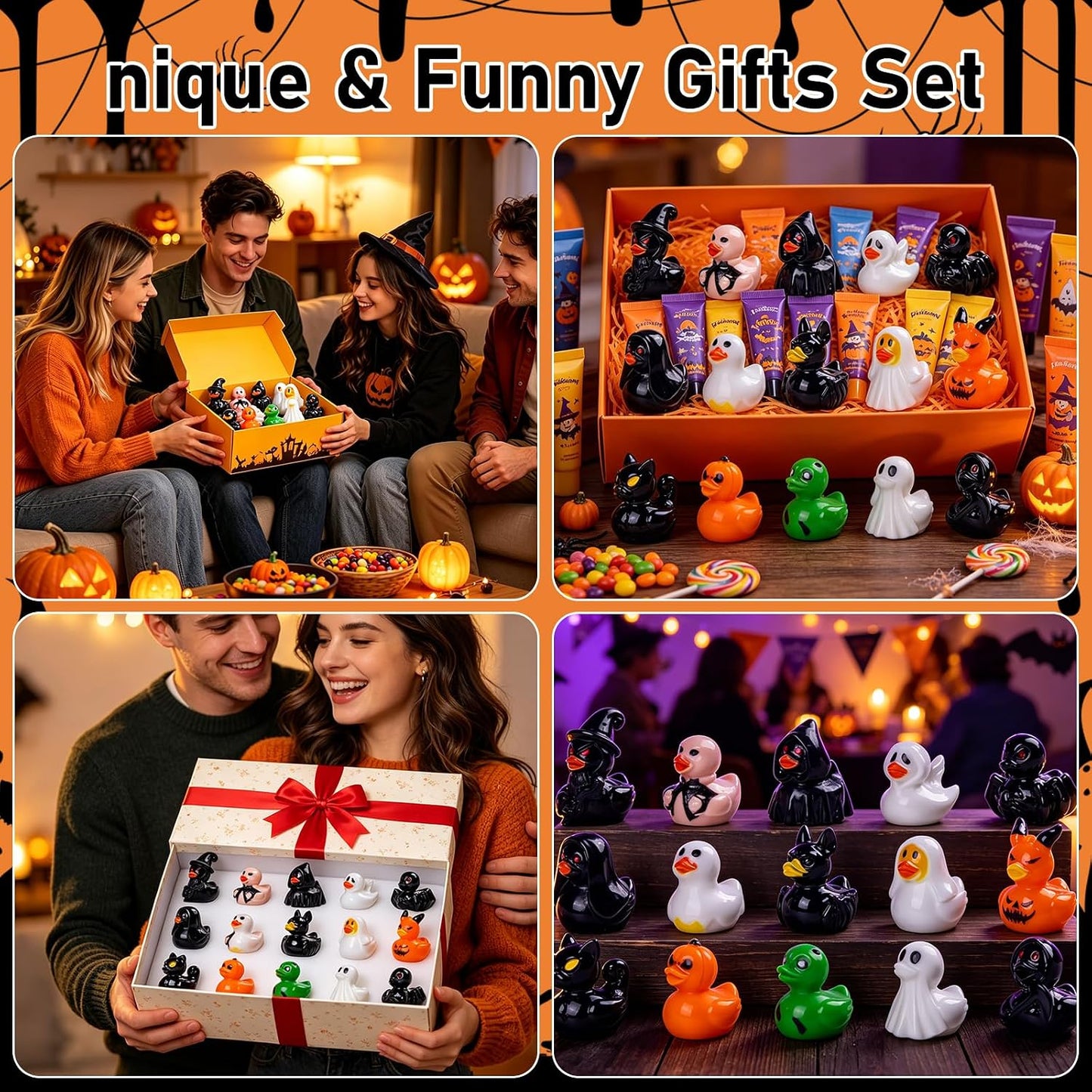 🎃 50PCS Mini Halloween Ducks – 15 Spooky-Cute Styles