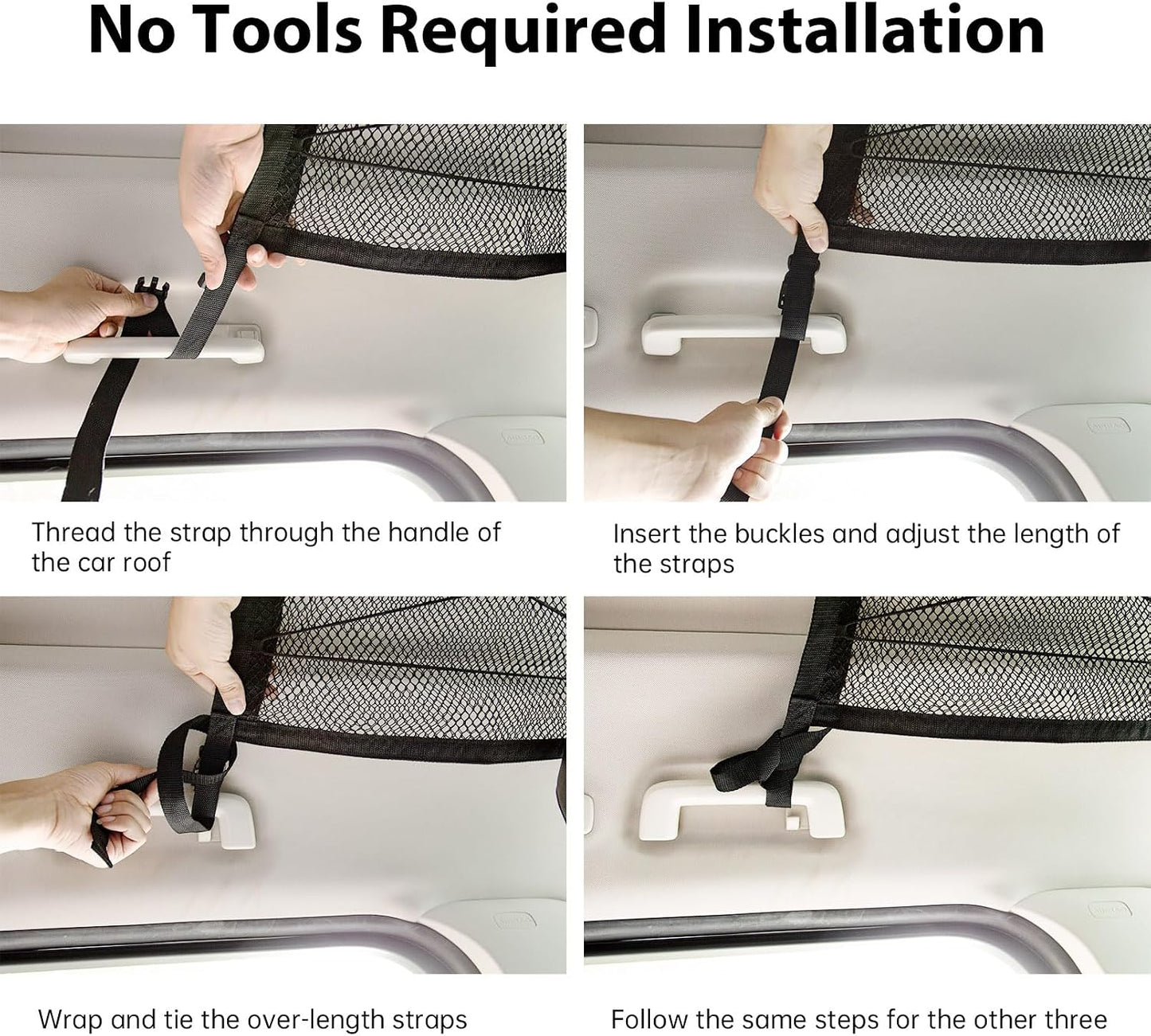 🚙 Car Ceiling Cargo Net – Double-Layer Overhead Storage Organizer