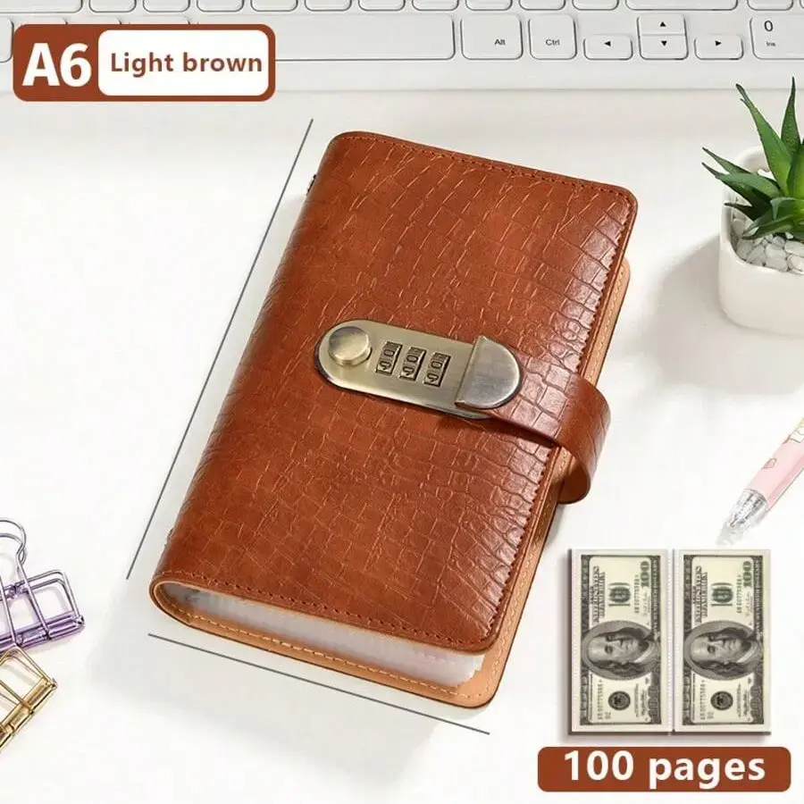 TYIIPLUS™ Cash Savings Binder with Combination Lock – Large Capacity Money Organizer & Secure Cash Storage Book