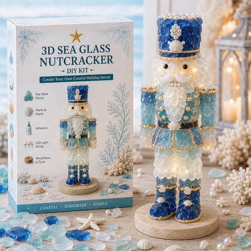 🌊✨ DIY 3D Sea Glass Art Kit – Beginner-Friendly, No Experience Needed | Coastal & Christmas Collection