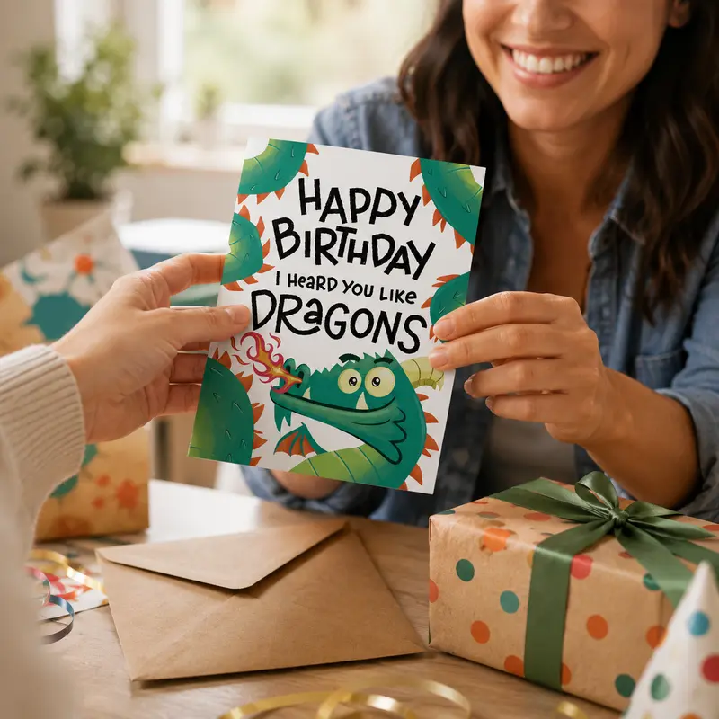 I Heard You Like Dragons | Funny Birthday Card