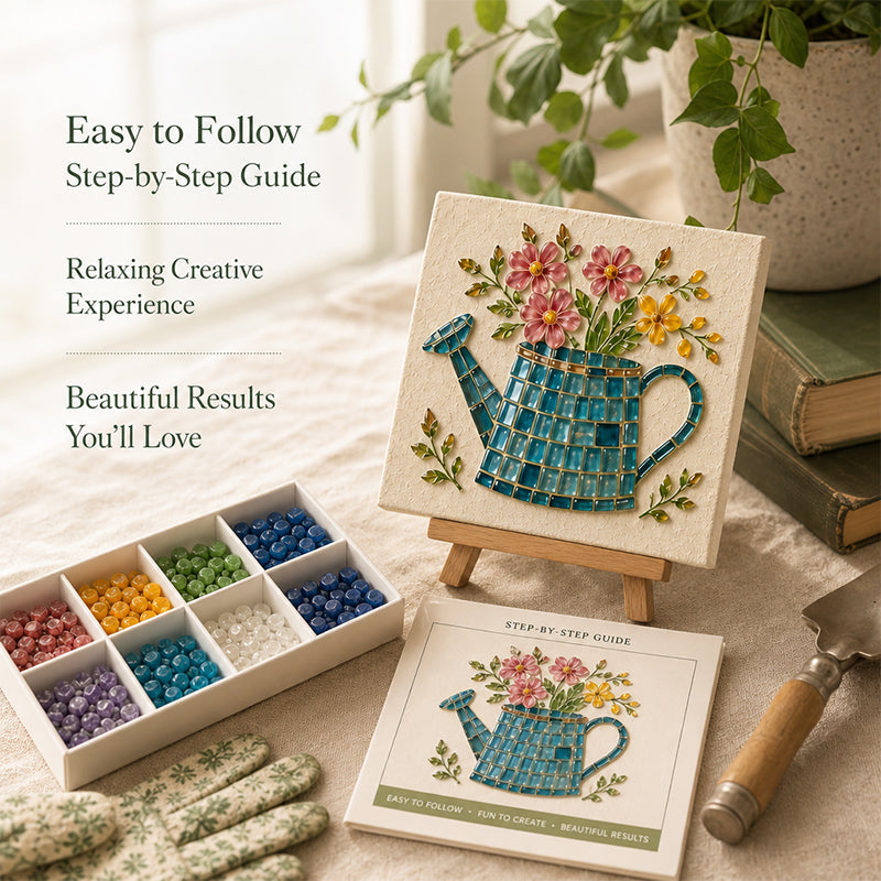 🎨Watering Can Mosaic Art Kit-Create a Charming Mosaic Masterpiece