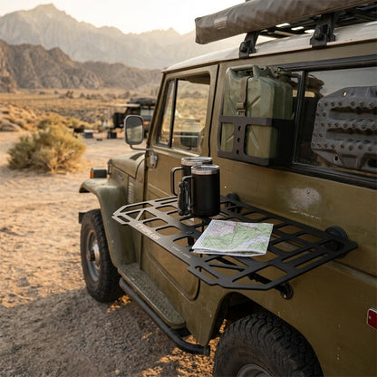 Heavy-Duty Magnetic Vehicle Side Table | Portable Grid Camp Desk