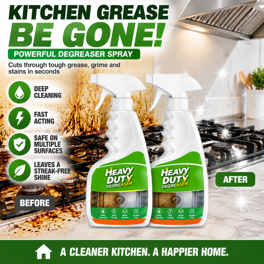 Kitchen Degreaser Spray – Heavy-Duty Grease Remover for Stoves, Ovens & Cabinets