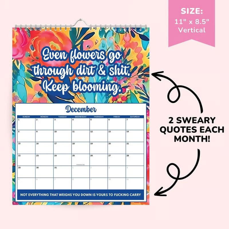 2027 Sweary Mental Health Calendar