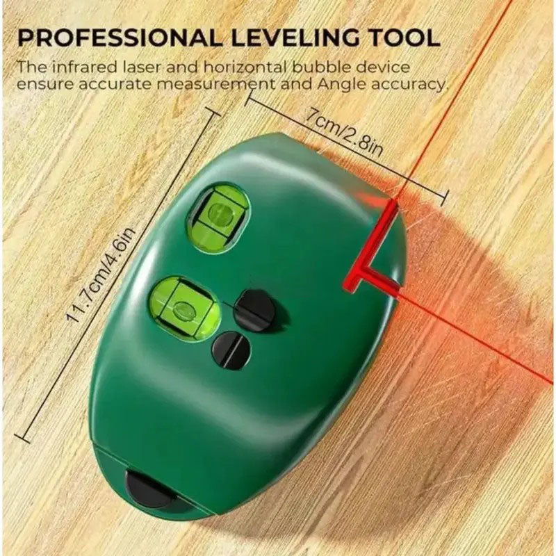 90° Red Laser Level – 20M Self-Leveling Line Laser for Construction & DIY