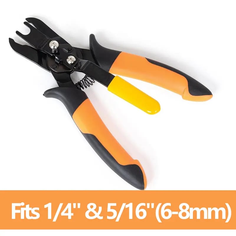 Heavy Duty Push-to-Connect Air Hose Connector Remover Pliers - 1-Hand Tool