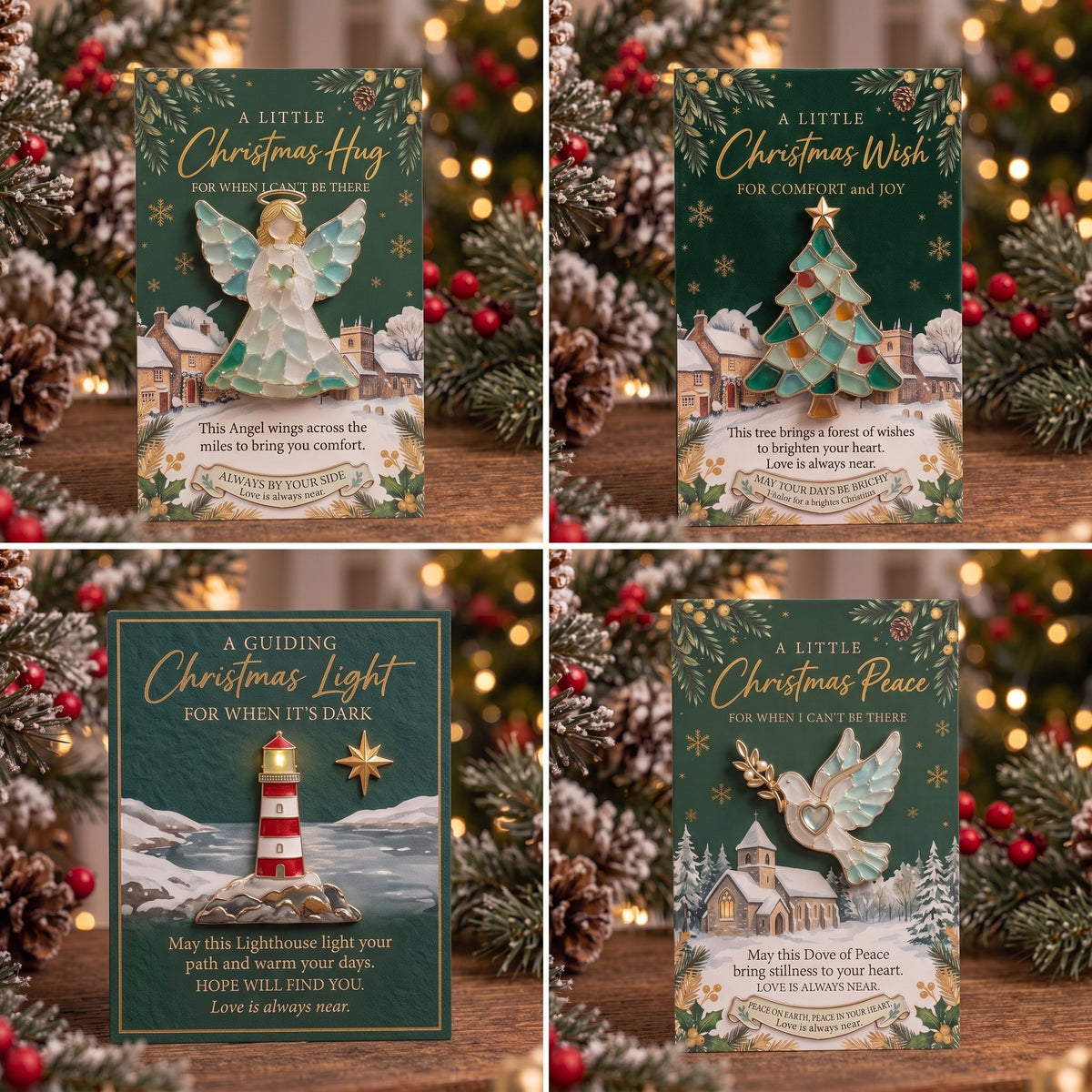 A Little Christmas Hug – A Keepsake Card with a Detachable Mini Ornament