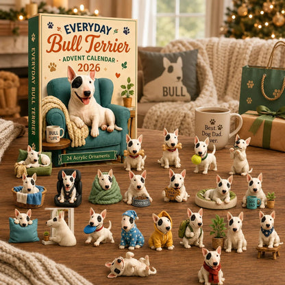 ✨Everyday Bull Terrier Advent Calendar 2026 - 24-Day Festive Countdown