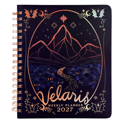🌙 A Court of Thorns and Roses: Velaris 2027 Weekly Planner ✨ Fantasy Organizer
