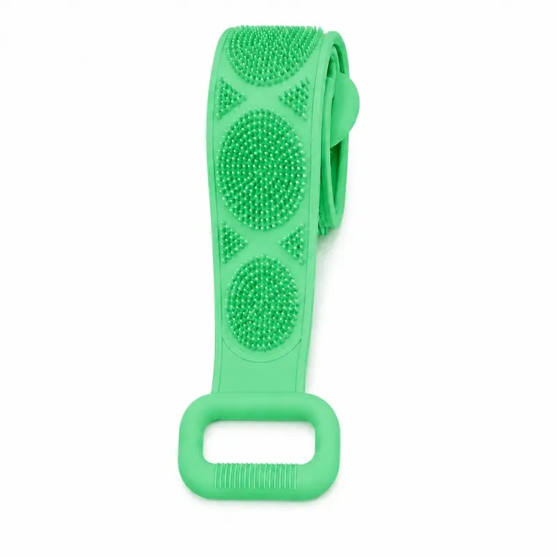 Long Silicone Shower Back Scrubber Exfoliating Bath Strap