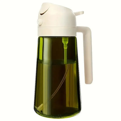 2-in-1 Glass Oil Sprayer & Dispenser – Leak-Proof Kitchen Bottle