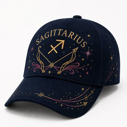 ♈♉12 Zodiac Signs Embroidered Cap Collection – Celestial Hats Made for Every Personality 🧢100% Cotton