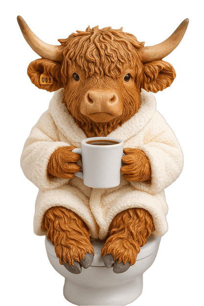 Highland Cow Advent Calendar 2026 – 24-Day Christmas Countdown with Cute Highland Cow Figurines