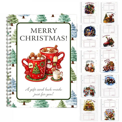 🔥🎁Ready for Christmas!🎅Christmas Gift Card Booklet -👍DIY Spiral-Bound Christmas Gift Card Holder Book