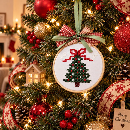 🎄Complete Christmas Embroidery Ornament DIY Kit