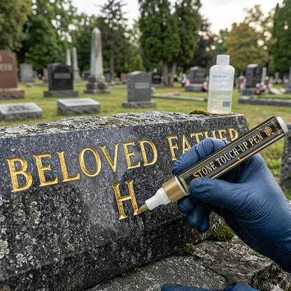 Golden Tombstone Marker Pen for Restoring Faded Grave Inscriptions(2PCS)