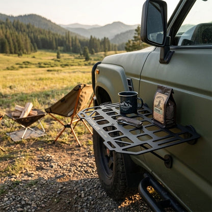 Heavy-Duty Magnetic Vehicle Side Table | Portable Grid Camp Desk