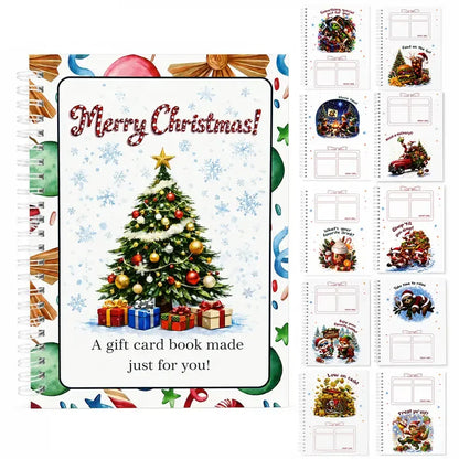 🔥🎁Ready for Christmas!🎅Christmas Gift Card Booklet -👍DIY Spiral-Bound Christmas Gift Card Holder Book